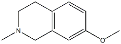 Isoquinoline,1,2,3,4-tetrahydro-7-methoxy-2-methyl- Structural