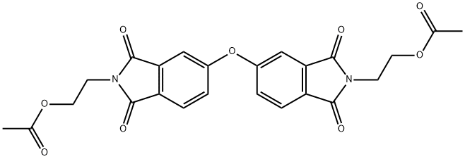 oxybis[(1,3-dioxo-1,3-dihydro-2H-isoindole-5,2-diyl)ethane-2,1-diyl] diacetate Structural