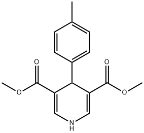 dimethyl 4-(4-methylphenyl)-1,4-dihydropyridine-3,5-dicarboxylate Structural