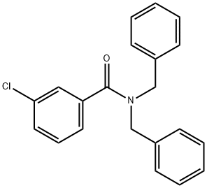 N,N-dibenzyl-3-chlorobenzamide Structural