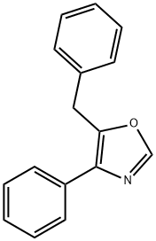 Oxazole, 4-phenyl-5-(phenylmethyl)- Structural