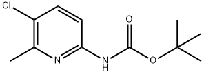 tert-butyl (5-chloro-6-methylpyridin-2-yl)carbamate Structural