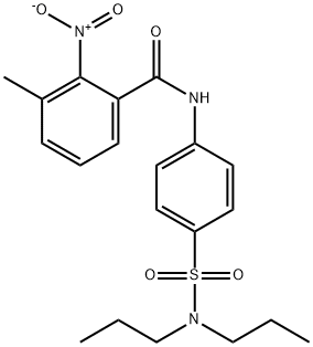 N-[4-(dipropylsulfamoyl)phenyl]-3-methyl-2-nitrobenzamide Structural