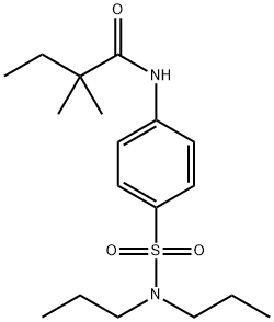 N-[4-(dipropylsulfamoyl)phenyl]-2,2-dimethylbutanamide Structural