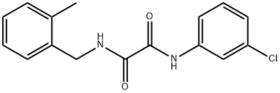 N-(3-chlorophenyl)-N'-(2-methylbenzyl)ethanediamide Structural