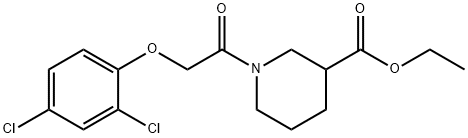 ethyl 1-[(2,4-dichlorophenoxy)acetyl]piperidine-3-carboxylate Structural