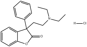 2(3H)-Benzofuranone, 3-[2-(diethylamino)ethyl]-3-phenyl-, hydrochloride (1:1) Structural