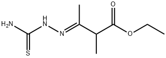 ethyl 3-[(aminocarbonothioyl)hydrazono]-2-methylbutanoate Structural