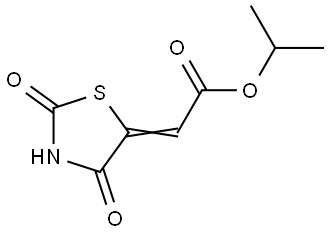 isopropyl (Z)-2-(2,4-dioxothiazolidin-5-ylidene)acetate Structural