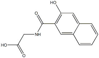 Glycine, N-[(3-hydroxy-2-naphthalenyl)carbonyl]- Structural