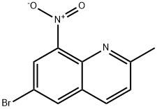 Quinoline, 6-bromo-2-methyl-8-nitro- Structural