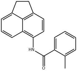 N-(1,2-dihydroacenaphthylen-5-yl)-2-methylbenzamide Structural