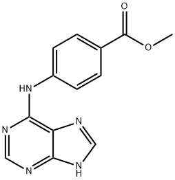 Benzoic acid,4-(9H-purin-6-ylamino)-, methyl ester Structural
