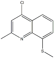 Quinoline,4-chloro-2-methyl-8-(methylthio)- Structural