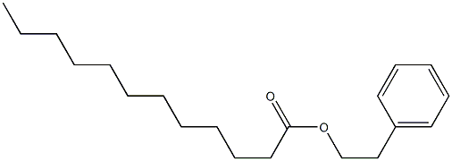 Dodecanoicacid, 2-phenylethyl ester Structural