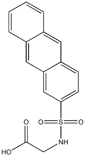 Glycine, N-(2-anthracenylsulfonyl)- Structural