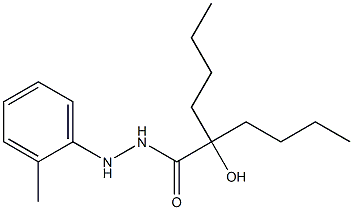 Hexanoic acid, 2-butyl-2-hydroxy-, 2-(2-methylphenyl)hydrazide Structural
