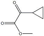 Cyclopropaneacetic acid, a-oxo-, methyl ester Structural