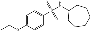N-cycloheptyl-4-ethoxybenzenesulfonamide Structural