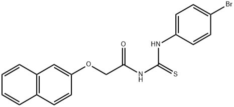 N-[(4-bromophenyl)carbamothioyl]-2-(naphthalen-2-yloxy)acetamide Structural