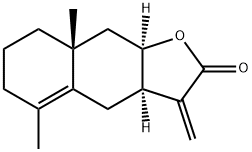 Naphtho[2,3-b]furan-2(3H)-one,3a,4,6,7,8,8a,9,9a-octahydro-5,8a-dimethyl-3-methylene-, (3aR,8aR,9aR)- Structural