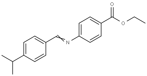 ethyl 4-[(4-isopropylbenzylidene)amino]benzoate Structural