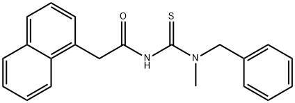N-{[benzyl(methyl)amino]carbonothioyl}-2-(1-naphthyl)acetamide Structural