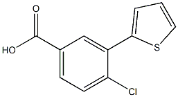 Benzoic acid, 4-chloro-3-(2-thienyl)- Structural