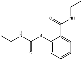 Carbamothioic acid, ethyl-, S-[2-[(ethylamino)carbonyl]phenyl] ester Structural