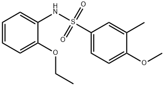 N-(2-ethoxyphenyl)-4-methoxy-3-methylbenzenesulfonamide Structural