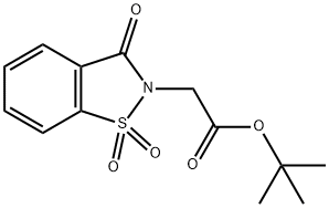 tert-butyl (1,1-dioxido-3-oxo-1,2-benzothiazol-2(3H)-yl)acetate Structural