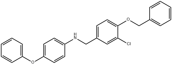 N-[4-(benzyloxy)-3-chlorobenzyl]-4-phenoxyaniline Structural