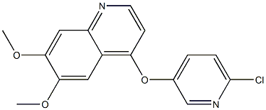 Quinoline, 4-[(6-chloro-3-pyridinyl)oxy]-6,7-dimethoxy- Structural
