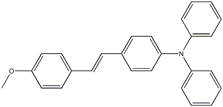 Benzenamine, 4-[(1E)-2-(4-methoxyphenyl)ethenyl]-N,N-diphenyl- Structural