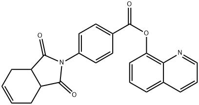 quinolin-8-yl 4-(1,3-dioxo-1,3,3a,4,7,7a-hexahydro-2H-isoindol-2-yl)benzoate Structural