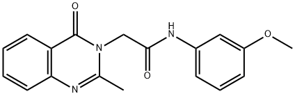 N-(3-methoxyphenyl)-2-(2-methyl-4-oxoquinazolin-3(4H)-yl)acetamide Structural