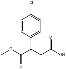 Butanedioic acid, 2-(4-chlorophenyl)-, 1-methyl ester Structural