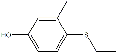 Phenol, 4-(ethylthio)-3-methyl- Structural