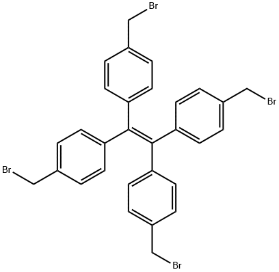 Tetrakis(4-bromomethylphenyl)ethylene Structural