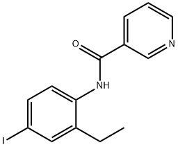 N-(2-ethyl-4-iodophenyl)nicotinamide Structural