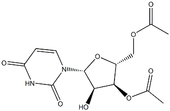 Uridine, 3',5'-diacetate Structural