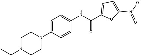 N-[4-(4-ethyl-1-piperazinyl)phenyl]-5-nitro-2-furamide Structural