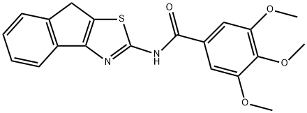 N-(8H-indeno[1,2-d]thiazol-2-yl)-3,4,5-trimethoxybenzamide Structural