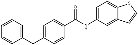 N-(benzo[b]thiophen-5-yl)-4-benzylbenzamide Structural