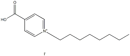 Pyridinium, 4-carboxy-1-octyl-, iodide Structural