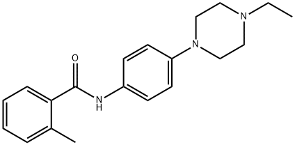 N-[4-(4-ethyl-1-piperazinyl)phenyl]-2-methylbenzamide Structural