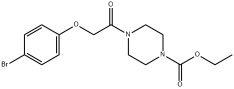 ethyl 4-[(4-bromophenoxy)acetyl]piperazine-1-carboxylate Structural