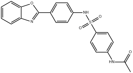 N-(4-{[4-(1,3-benzoxazol-2-yl)phenyl]sulfamoyl}phenyl)acetamide Structural