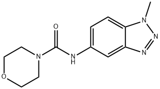 N-(1-methyl-1H-benzotriazol-5-yl)morpholine-4-carboxamide Structural