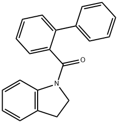 biphenyl-2-yl(2,3-dihydro-1H-indol-1-yl)methanone Structural